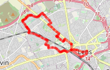 A vélo autour du Louvre-Lens