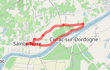 Sainte-Terre : le long de la Dordogne