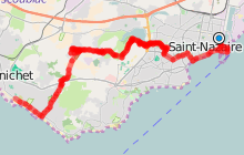 Circuit velo de saint-Nazaire à Pornichet