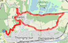 Parcours Running 16km "De la Dhuis à la Marne"