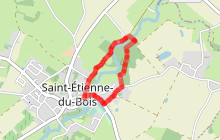 SAINT-ÉTIENNE-DU-BOIS - Le sentier du coteau à Saint Etienne du Bois