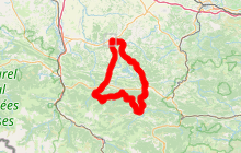 Cyclotourisme en Pyrénées Cathares 106.6kms